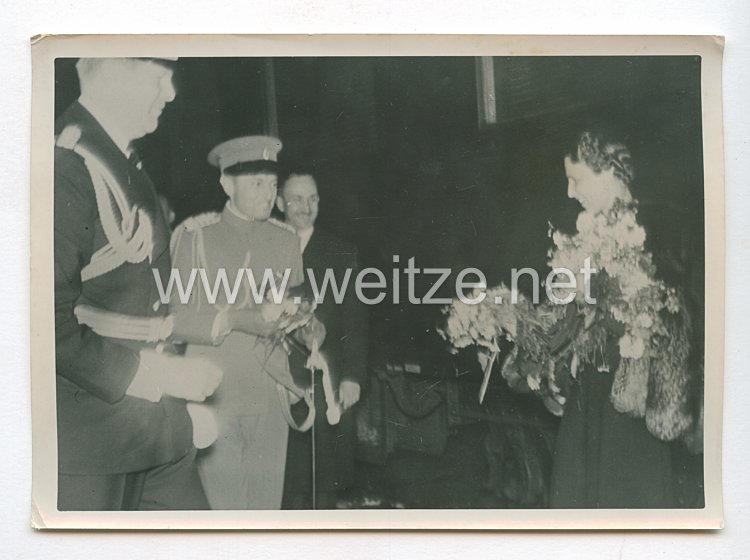 3. Reich Pressefoto: Das jugoslawische Prinzregentenpaar auf deutschen Boden 1.6.1939