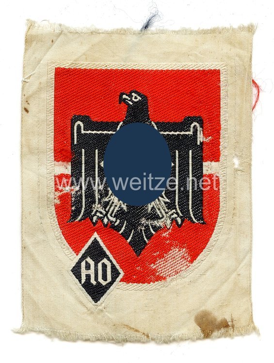 NS Reichsbund für Leibesübungen/Auslandsorganisation NSRL/AO kleines Emblem für die Sporthose