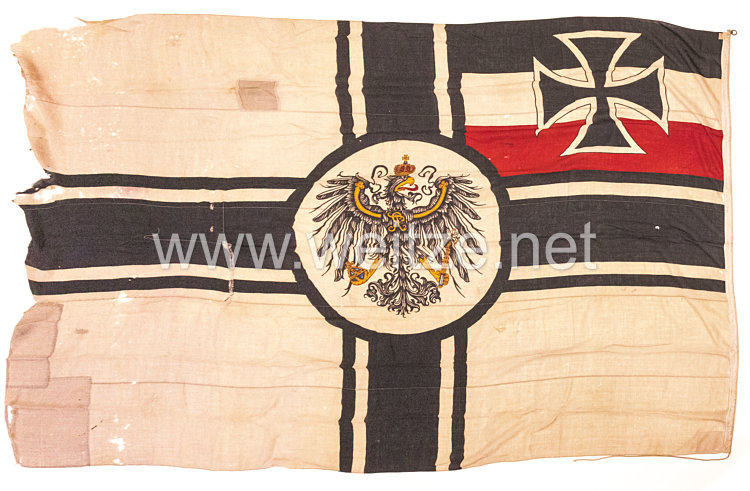 Deutsches Reich 1. Weltkrieg : Große Reichskriegsflagge der Deutschen Militärkommandantur in Lüttich/Liége Bild 2