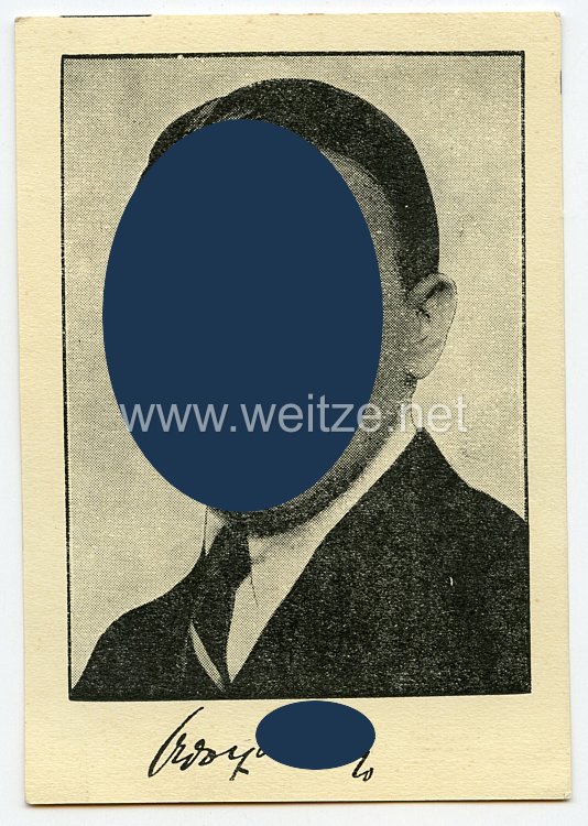 III. Reich Propaganda-Postkarte - " Anläßlich der Hitlerkundgebung in Sondershausen am 26. Juli 1932 gewidmet von dem Verlag der Allgemeinen Zeitung Nordhausen "