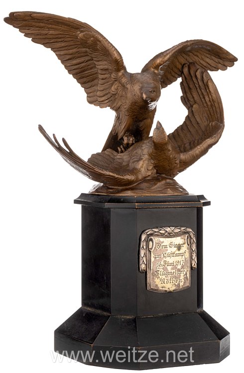 Bronzene Adlerstatue für Flugzeugführer der Kaiserlichen Marine "Ehrenpreis für erfolgreiche Sieger im Luftkampf"