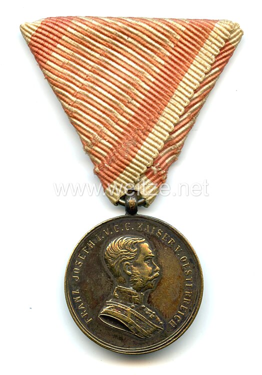 Österreich Bronzene Tapferkeitsmedaille Kaiser Franz Joseph I.