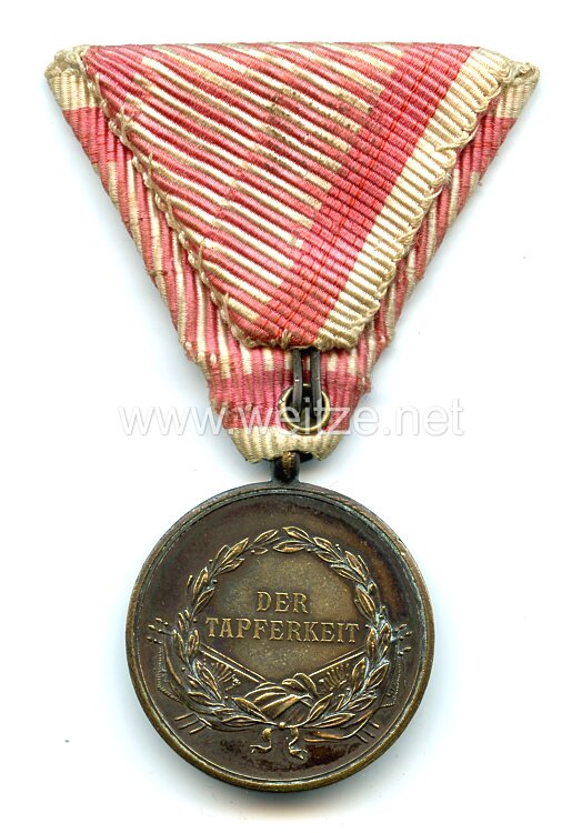 Österreich Bronzene Tapferkeitsmedaille Kaiser Franz Joseph I. Bild 2