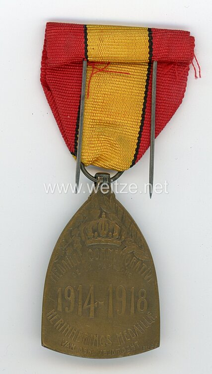 Belgien "Médaille Commemorative de la Campagne 1914 - 1918" Bild 2