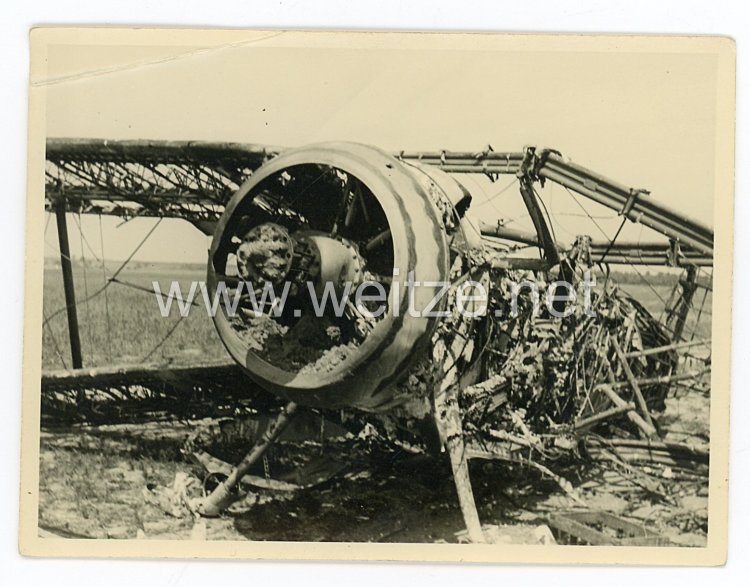 Luftwaffe Foto, abgeschossenes Flugzeug