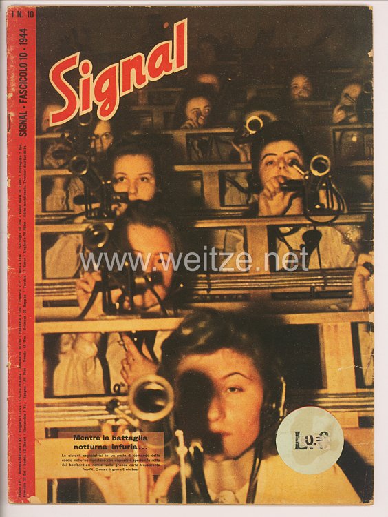 Signal - Sonderausgabe der " Berliner Illustrierten Zeitung " - Jahrgang 1944 Heft Nr. I 10 ( italienisch )