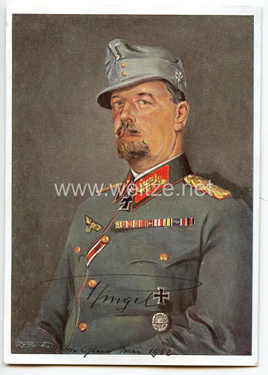 Heer - Originalunterschriften von Ritterkreuzträger Generalmajor Julius Ringel