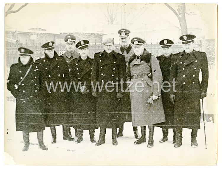 Wehrmacht Pressefoto: Deutsche und italienische Offiziere