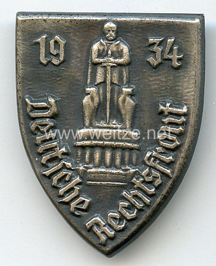 III. Reich - Deutsche Rechtsfront 1934