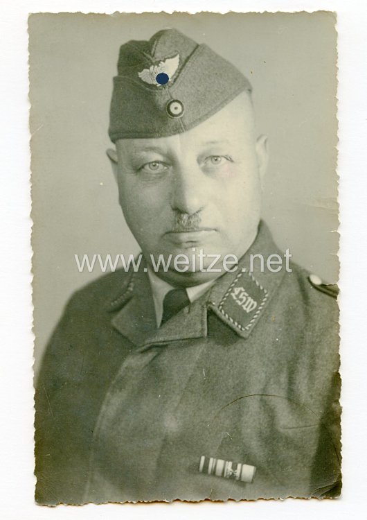 III. Reich Portraitfoto, Angehöriger des Luftschutz - Warndienst 