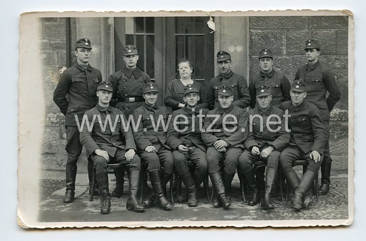 Allgemeine-SS Foto, SS-Soldaten im Arbeitsanzug