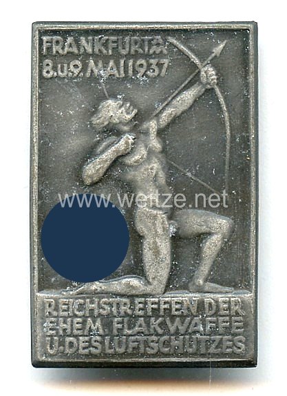 III. Reich - Reichstreffen der ehem. Flakwaffe u. des Luftschutzes Frankfurt a.M. 8. u. 9. Mai 1937