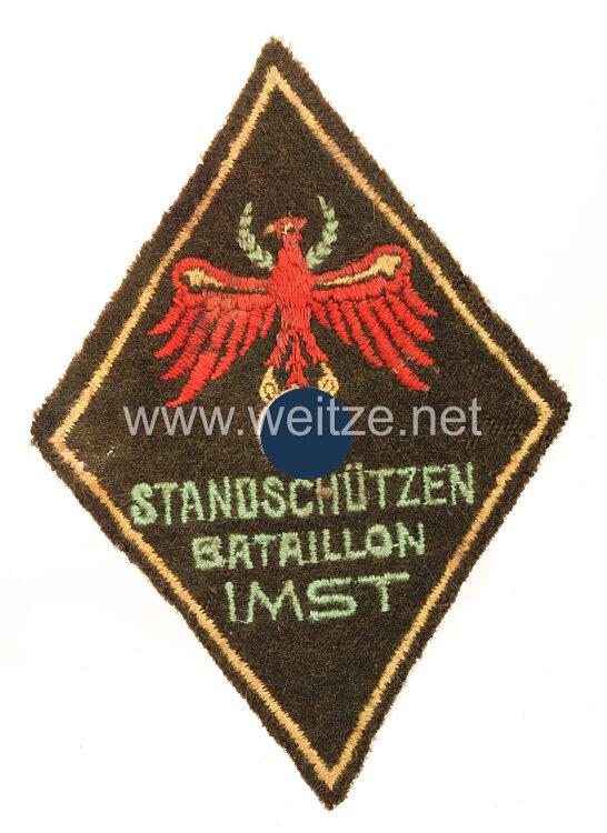 Wehrmacht Volksturm Ärmelabzeichen "Standschützen Bataillon Imst"