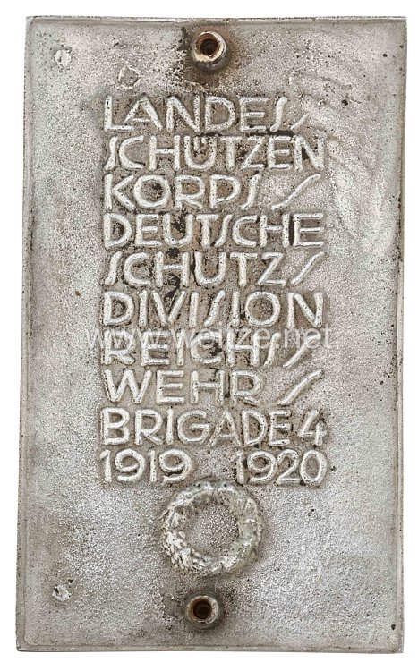 Freikorps große nichttragbare Erinnerungsmedaille Deutsche Schutzdivision  Bild 2