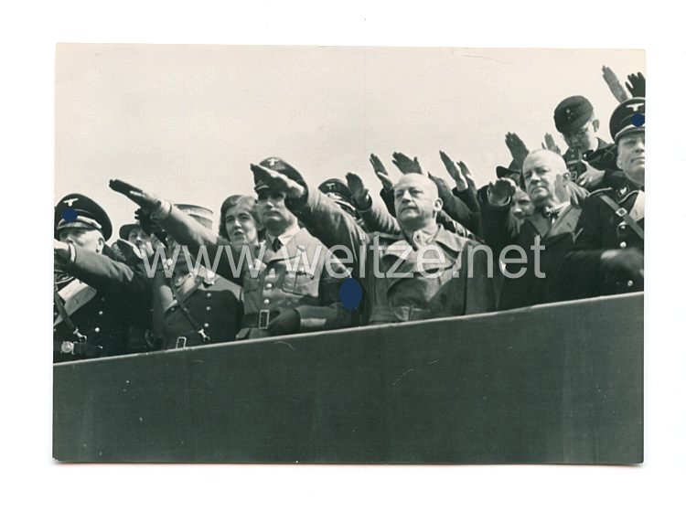 III. Reich Pressefoto: Rudolf Hess auf einer Veranstaltung