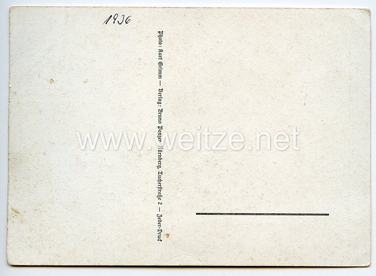 III. Reich - Propaganda-Postkarte - " Reichsparteitag 1936 - Nürnberg SA Lager Langwasser " Bild 2