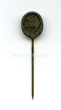 Deutsches Reiterabzeichen in Bronze - Miniatur