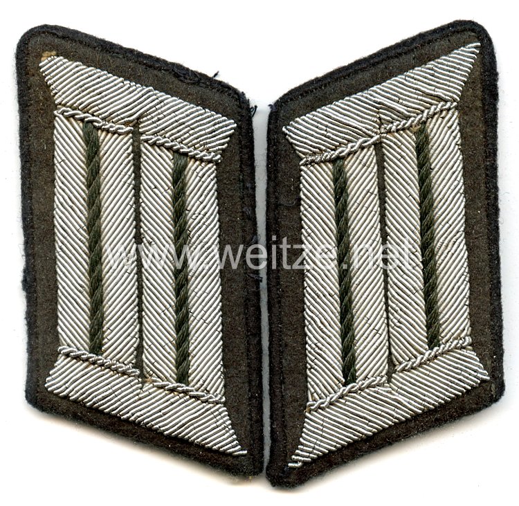 Wehrmacht Heer Paar Kragenspiegel für einen Beamten der Technischen - Laufbahn