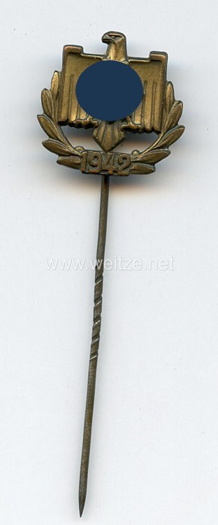 Nationalsozialistischer Reichsbund für Leibesübungen ( NSRL ) - Leistungsabzeichen in Bronze mit Jahreszahl " 1942 "