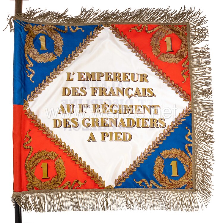 Frankreich Replik der Fahne des 1. Bataillons des 1er régiment de grenadiers à pied de la Garde impériale Bild 2