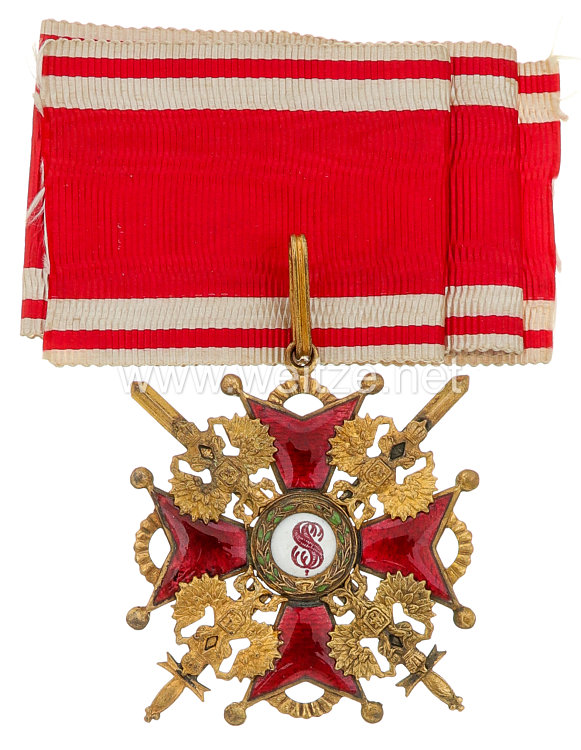Rußland St. Stanislaus Orden, Kreuz 2. Klasse mit Schwertern