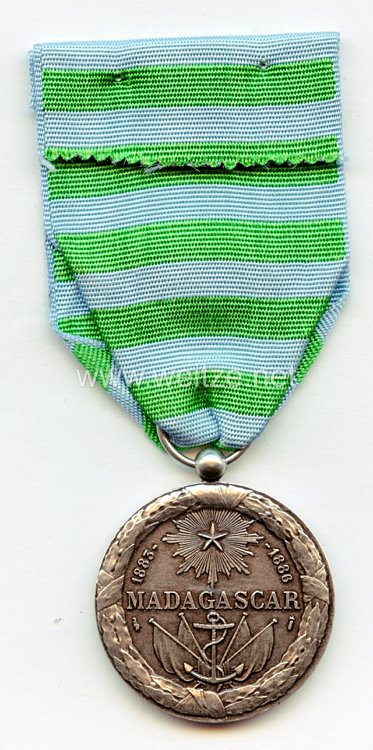 Frankreich "Médaille commémorative de l'expédition du Madagascar" Nachprägung (Restrike) Bild 2