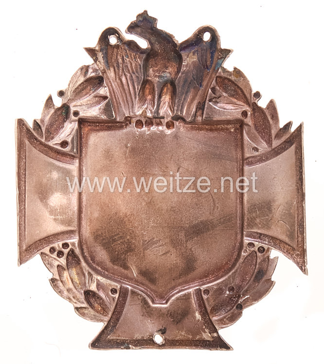 Weimarer Republik Beschlag für eine Kriegervereinsfahne "Marine-Verein Dessau 4.10.25." Bild 2