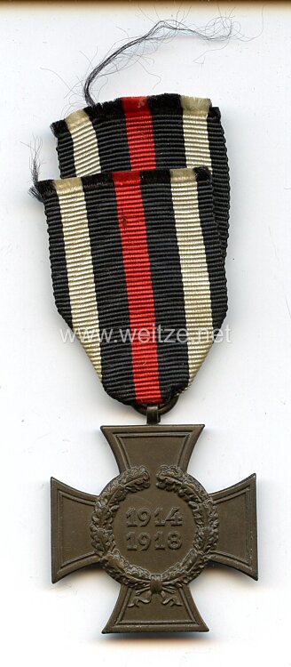Ehrenkreuz für Kriegsteilnehmer 1914-18 - " W. & L. M. "