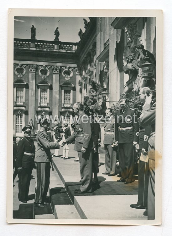 3. Reich Pressefoto: Prinzregent Paul zu Gast beim Reichsaußenminister von Ribbentrop 3.6.1939
