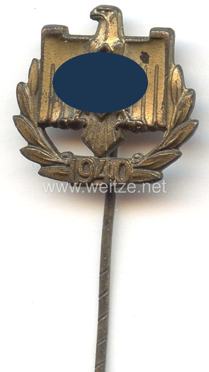 Nationalsozialistischer Reichsbund für Leibesübungen ( NSRL ) - Leistungsabzeichen in Bronze mit Jahreszahl " 1940 "
