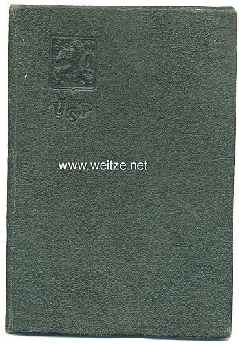 III. Reich - Tschechoslowakei - Mitgliedsausweis der U.S.P. ( Sozialversicherung )