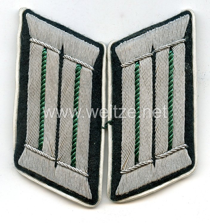 Wehrmacht Heer Paar Kragenspiegel für einen Zahlmeister
