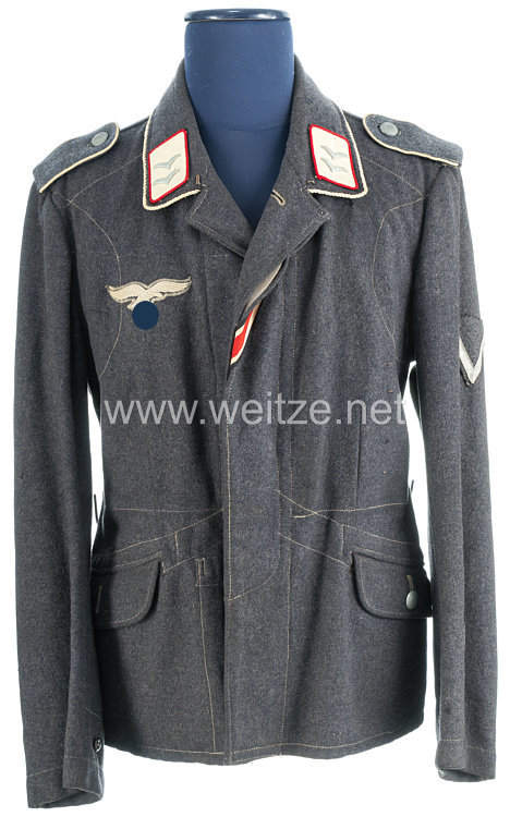 Luftwaffe Fliegerbluse für einen Gefreiten der Fallschirm-Panzer-Division "Hermann Göring" Bild 2