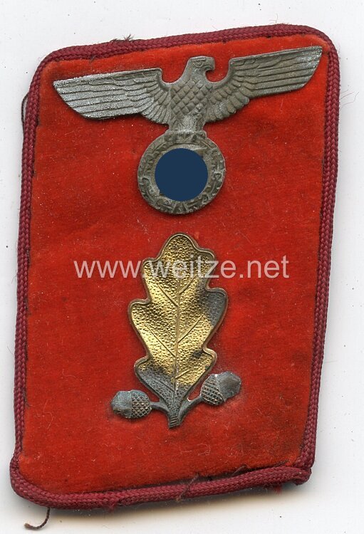NSDAP Einzel Kragenspiegel Gauleitung für einen Abschnittsleiter, ab 1939