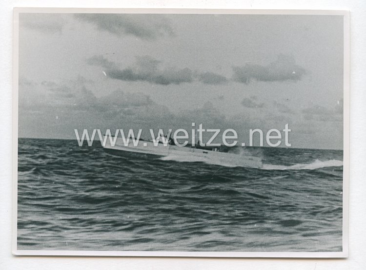 Kriegsmarine Pressefoto: Schnellboot im Einsatz