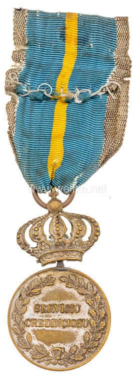 Königreich Rumänien Treuedienst Medaille in Silber, ab 1878 Bild 2