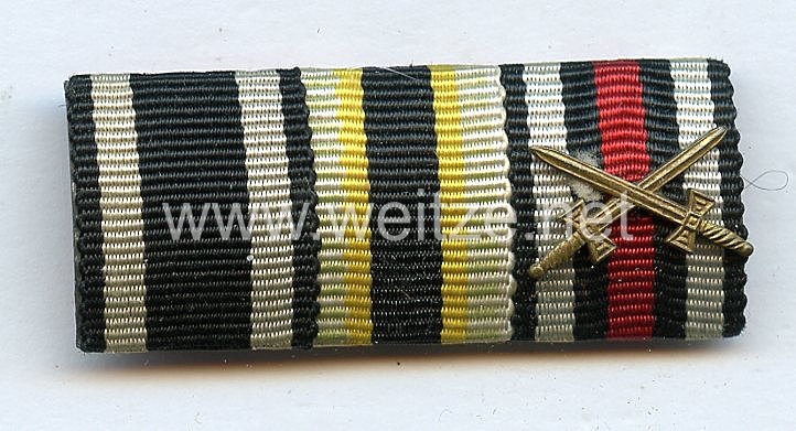 Bandspange eines sächsischen Veteranen des 1. Weltkriegs 