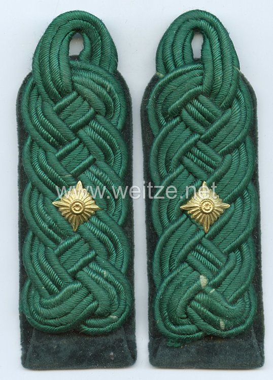 III. Reich Reichsforstdienst Paar Schulterstücke für einen Oberforstmeister