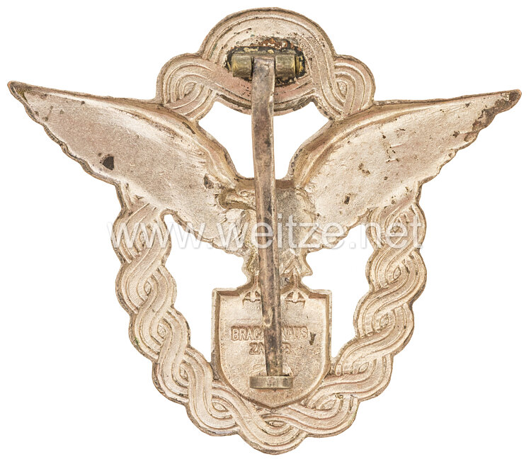 Kroatien 2. Weltkrieg großes Flugzeugführerabzeichen in Silber Bild 2