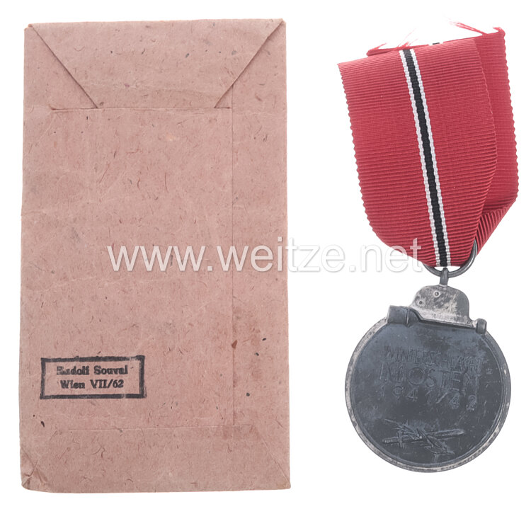 Medaille Winterschlacht im Osten mit Verleihungstüte Bild 2