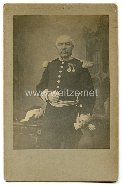 Belgien Portraitfoto eines Offiziers mit Orden um 1900