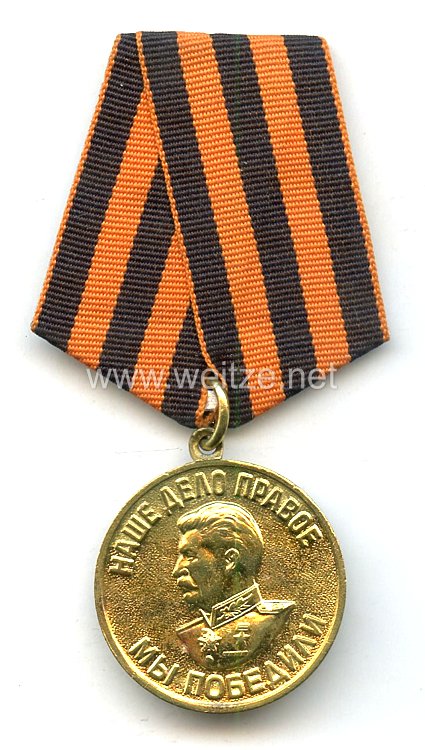 Sowjetunion Medaille Für den Sieg über Deutschland im Großen Vaterländischen Krieg 1941–1945