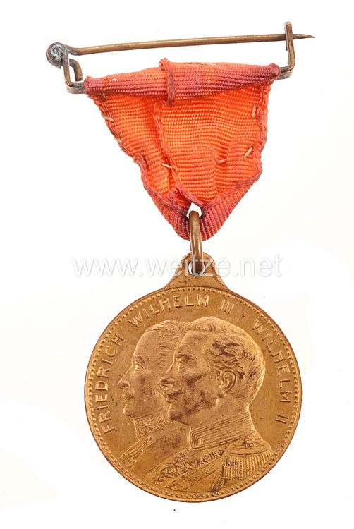 Preußen tragbare Medaille zum 100. Jubiläum 1813-1913 des Infanterie Regiment Prinz Friedrich der Niederlande (2. Westfälisches) Nr. 15
