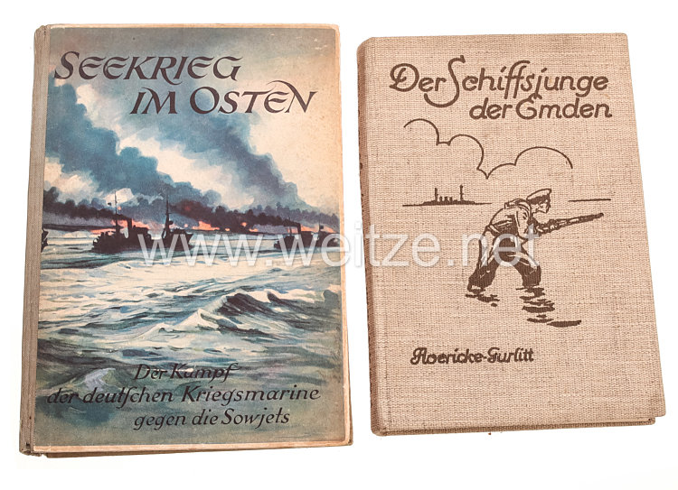 2 Bücher Kriegsmarine - Der Schiffsjunge der Emden,