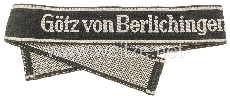 Waffen-SS Ärmelband für Mannschaften der 17. SS-Panzergrenadier-Division „Götz von Berlichingen“
