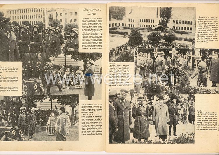 III. Reich / Litauen - Zeitschrift " Savaitė " - Jahrgang 1942 Nr. 3 Bild 2