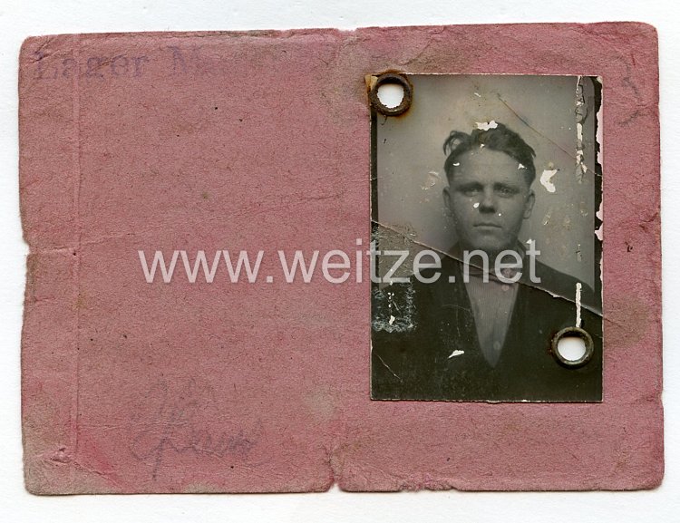 III. Reich - Ausweis für einen Ostarbeiter Bild 2