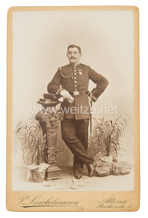 Preußen Kabinettfoto eines Unteroffiziers im Infanterie-Regiment Graf Bose (1. Thüringisches) Nr. 31
