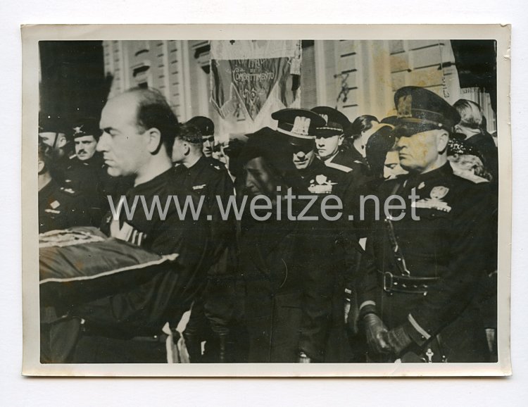 III. Reich Pressefoto. Das Staatsbegräbnis für den Vater des italienischen Aussenministers. 29.6.1939.