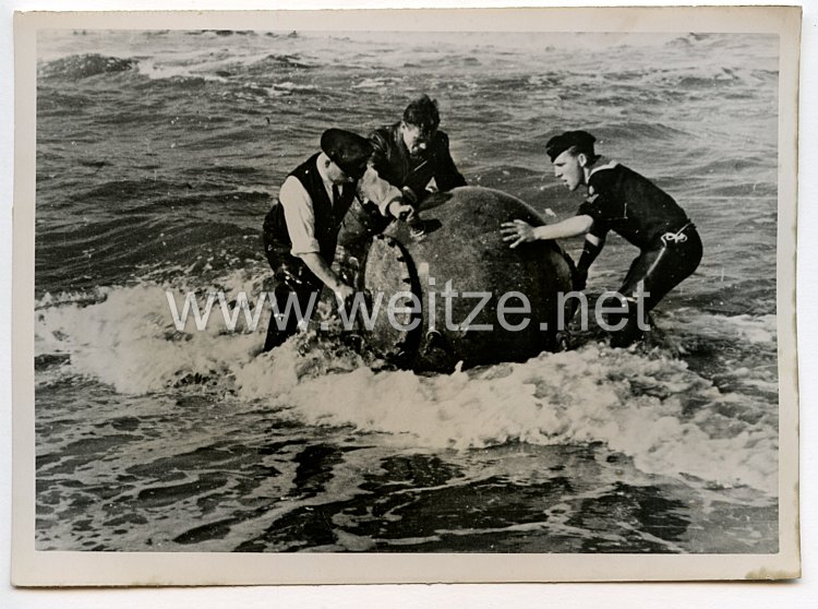 Kriegsmarine Pressefoto, Feine "Jubiläums" - Mine 27.1.1941